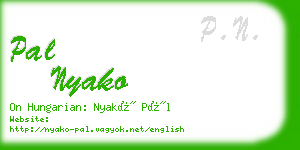 pal nyako business card